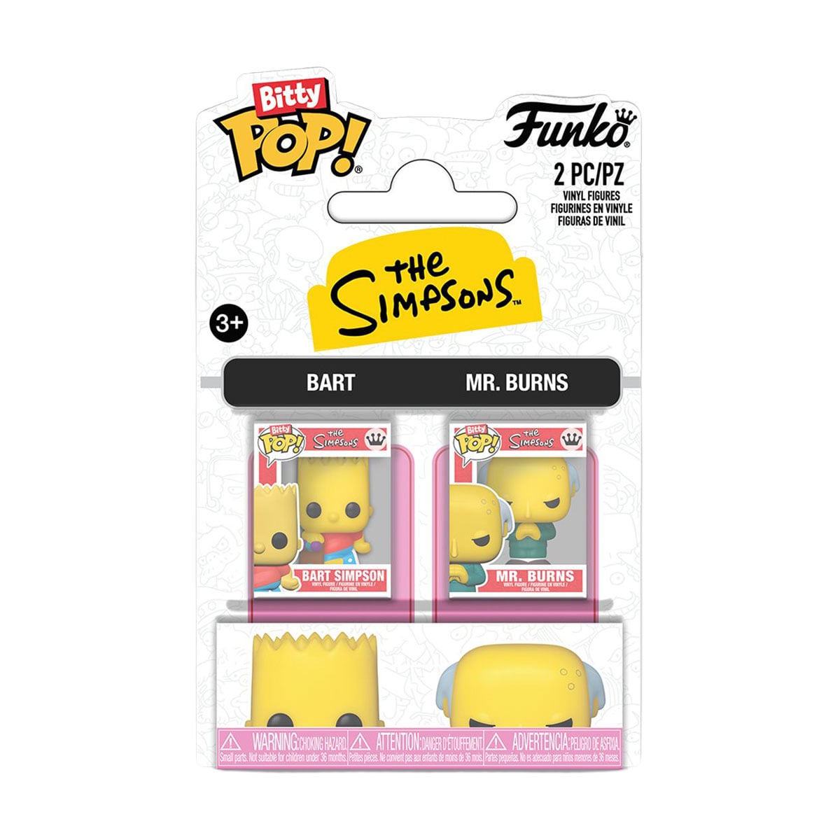Набір ігрових фігурок Funko Bitty Pop! серії Сімпсони Барт та Містер Бернс, від 3 років, 2 шт (94216)